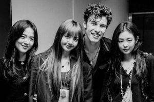 Shawn Mendes partage une photo avec Jisoo, Lisa et Jennie de BLACKPINK