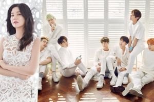 Lee Young Ae montre fièrement la photo de sa rencontre avec BTS