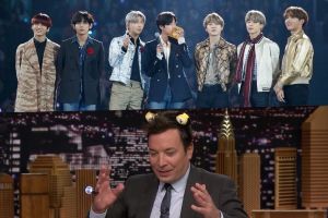 Jimmy Fallon félicite BTS d'avoir remporté le titre d'album de l'année au «2019 Mnet Asia Music Awards»