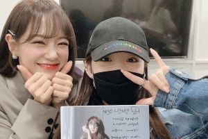 Chungha soutient l'album solo de Kim Sejeong de Gugudan dans de jolies photos ensemble