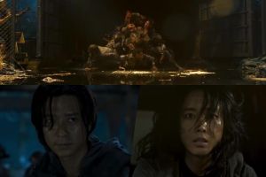 Kang Dong Won et Lee Jung Hyun souffrent sur la terre en ruine d'humains sauvages et de zombies affamés dans la bande-annonce de "Peninsula"