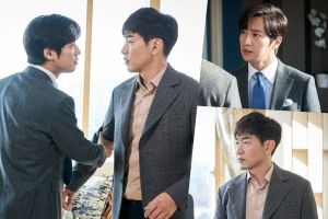 Lee Sang Yeob et Lee Jong Hyuk partagent une atmosphère tendue face à face sur «Good Casting»