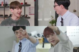 Baekhyun d'EXO et Seungkwan de SEVENTEEN montrent des charmes pleins d'esprit dans "You Quiz On The Block"