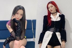 Jisoo de BLACKPINK et Seulgi de Red Velvet partagent une interaction mignonne dans le dressing de «Inkigayo»