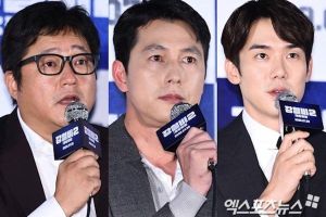 Jung Woo Sung est ravi alors qu'il parle du message de la suite de "Steel Rain"