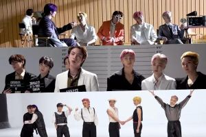 Les membres de BTS se taquinent à propos de leurs nouveaux looks et de leurs mouvements tout en filmant le MV «Butter»
