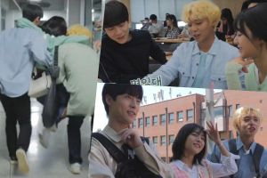 Bae In Hyuk, Kang Min Ah et Park Ji Hoon forment un trio inséparable sur le tournage de "At A Distance Spring Is Green"