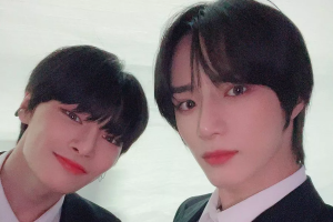 Beomgyu et Stray Kids IN de TXT montrent leur amitié avec des photos dans les coulisses des Golden Disc Awards