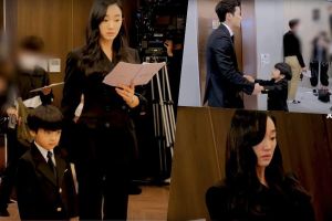 Soo Ae, Kim Kang Woo et Seo Woo Jin montrent une grande chimie tout en filmant une scène funéraire difficile pour "Artificial City"