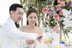 Son Dam Bi et Lee Kyou Hyuk partagent de nouvelles photos de leur superbe cérémonie de mariage