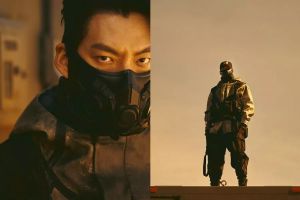 Kim Woo Bin est un livreur légendaire et le seul espoir d'une péninsule coréenne désertifiée dans "Black Knight"